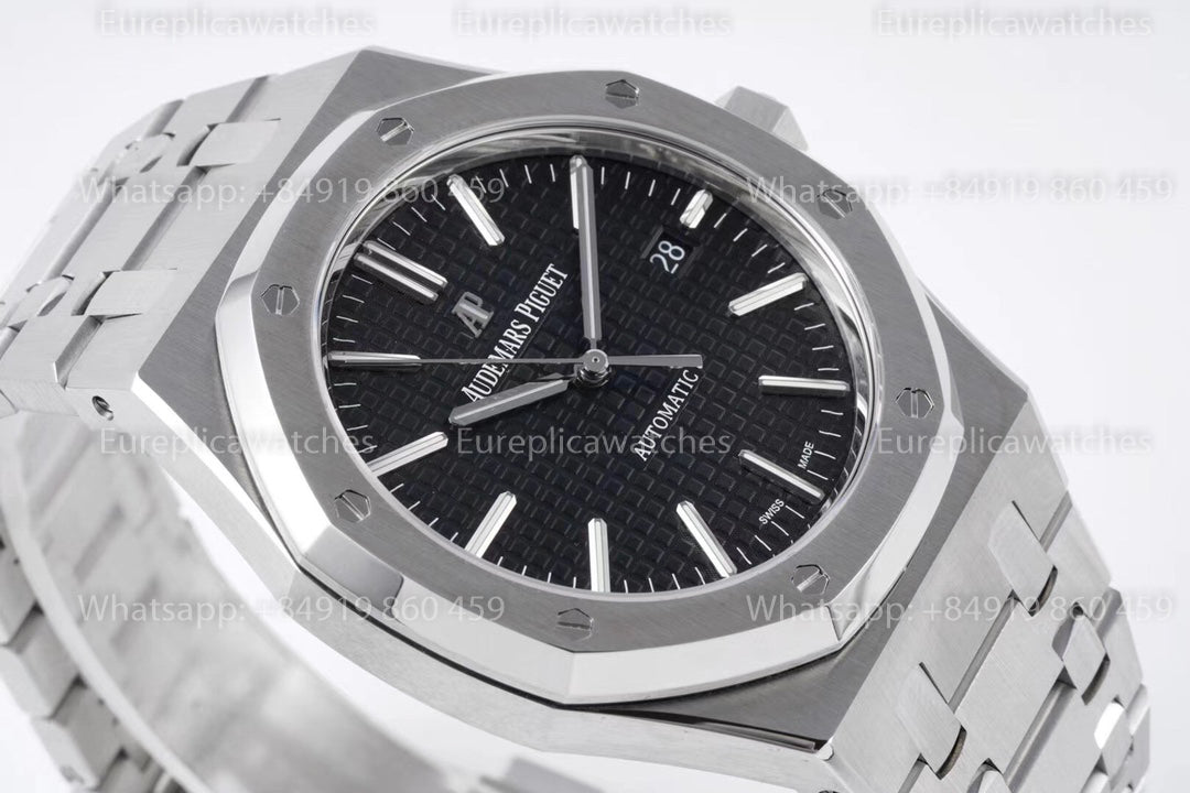 ZF Factory Audemars Piguet Royal Oak 15400 V2 Black Dial – 9.8mm Ultra-Thin