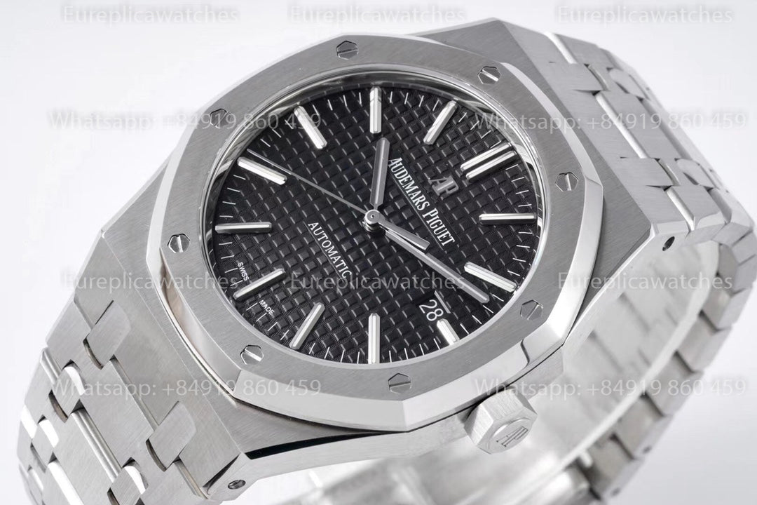 ZF Factory Audemars Piguet Royal Oak 15400 V2 Black Dial – 9.8mm Ultra-Thin