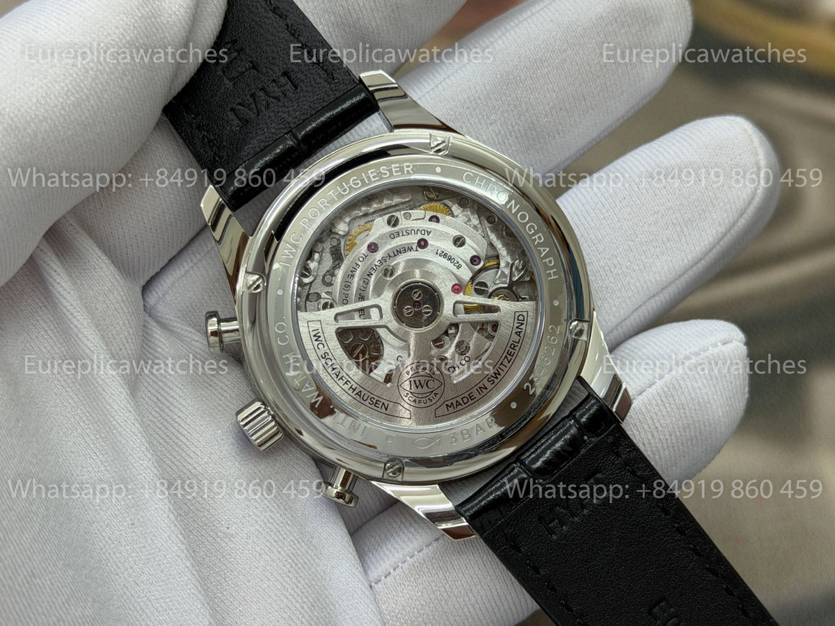OCTA Factory IWC Portugieser Chronograph IW371605 Gelbes Zifferblatt Edelstahlgehäuse