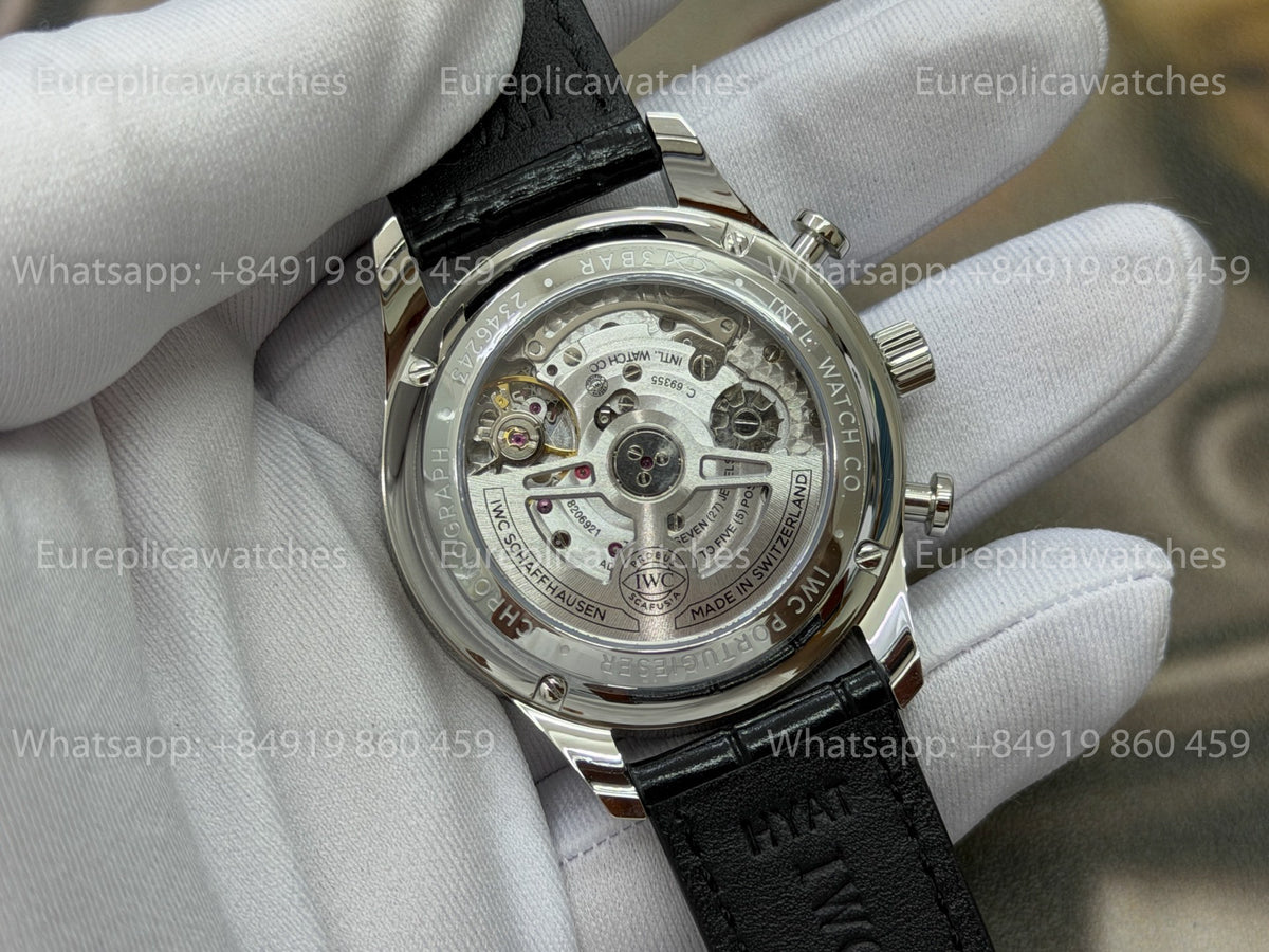 OCTA Factory IWC Portugieser Chronograph IW371605 Blaues Zifferblatt Edelstahlgehäuse