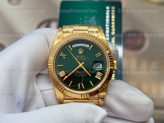 VSF - Rolex Day Date 40 M228238 Green Dial Yellow Gold VS Factory V2 VS Factory