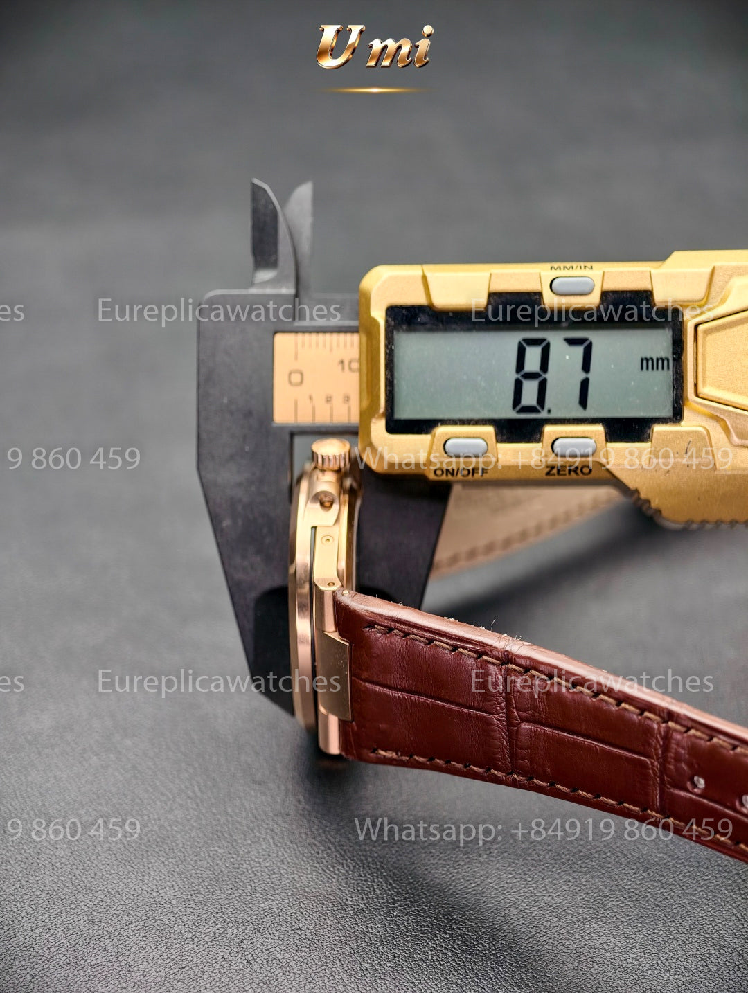 UMI Factory - Patek Philippe Nautilus Ref. 5712/1R-001 Brown Strap -King of Gold Watches
