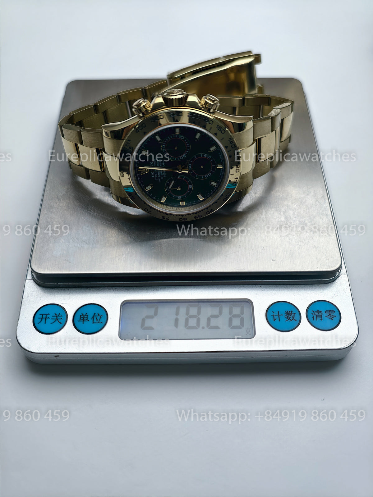 BDS Factory Rolex Cosmograph Daytona 116508-0013 Green Dial Yellow Gold Bracelet – Full-Weight Edition