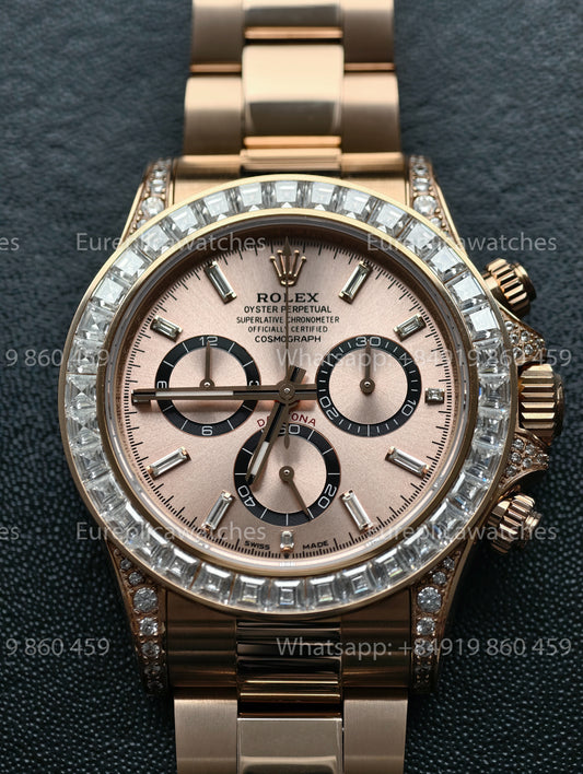 BDS Factory Rolex Cosmograph Daytona 40 M126595TBR-0001 Rose Gold – Full-Weight Edition