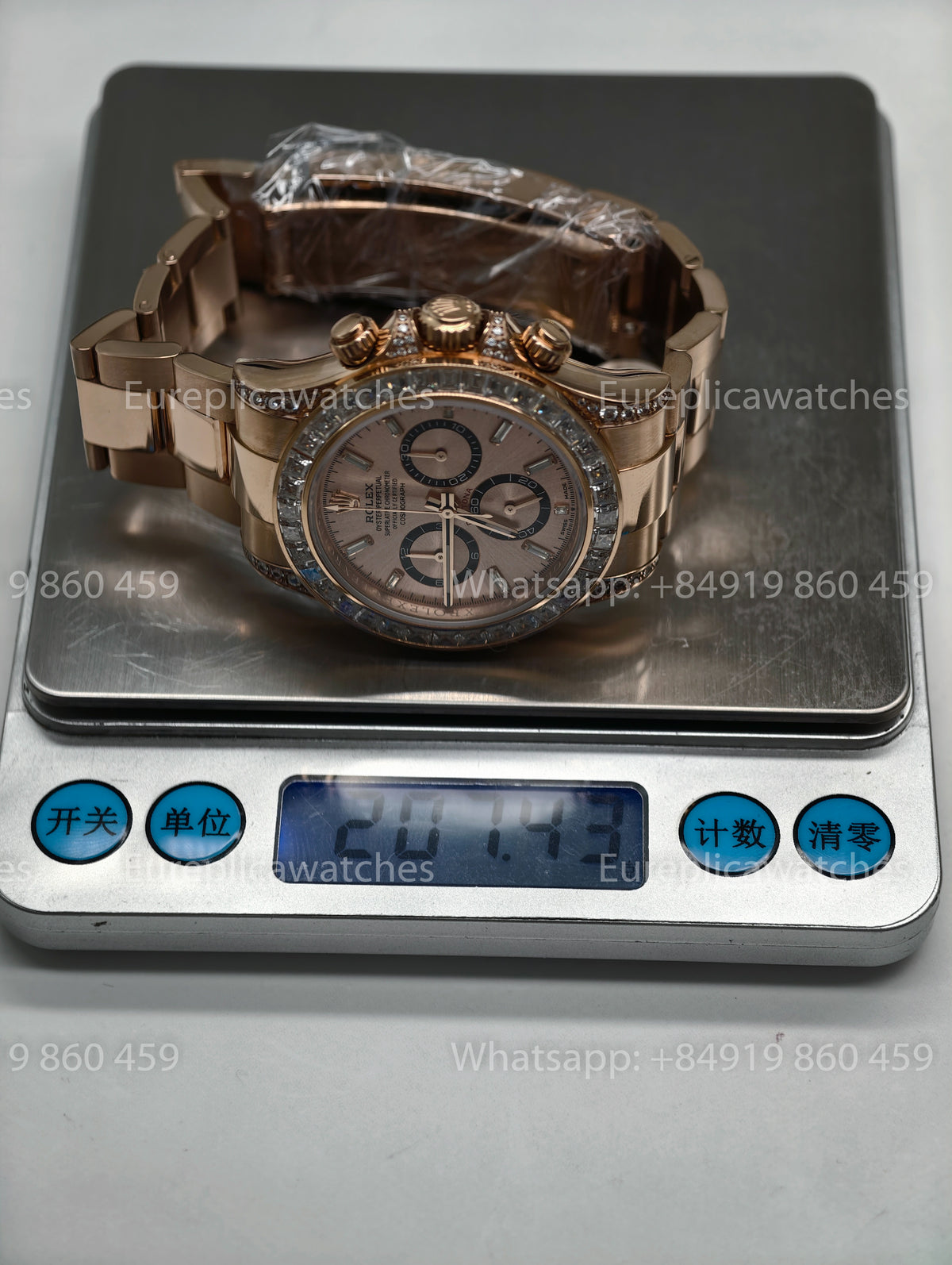 BDS Factory Rolex Cosmograph Daytona 40 M126595TBR-0001 Rose Gold – Full-Weight Edition