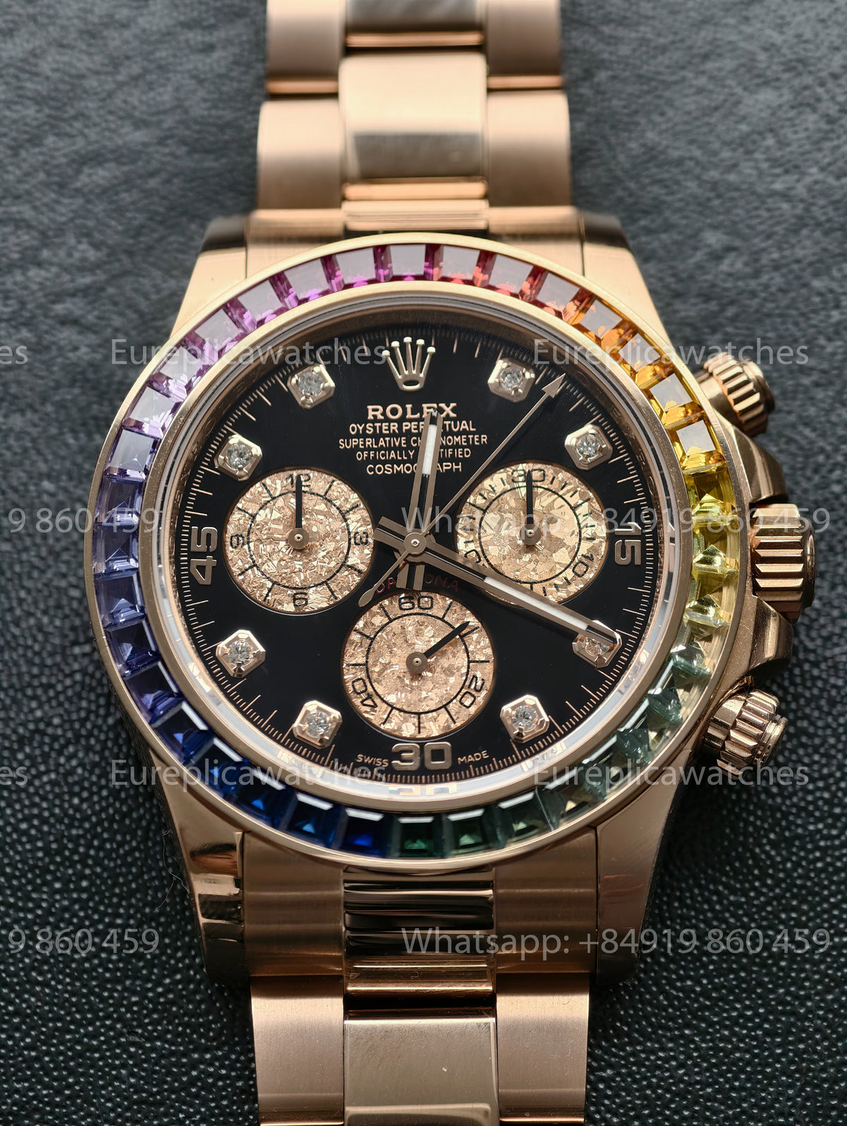 BDS Factory Rolex Cosmograph Daytona Rainbow 116595RBOW Rose Gold – Full-Weight Edition