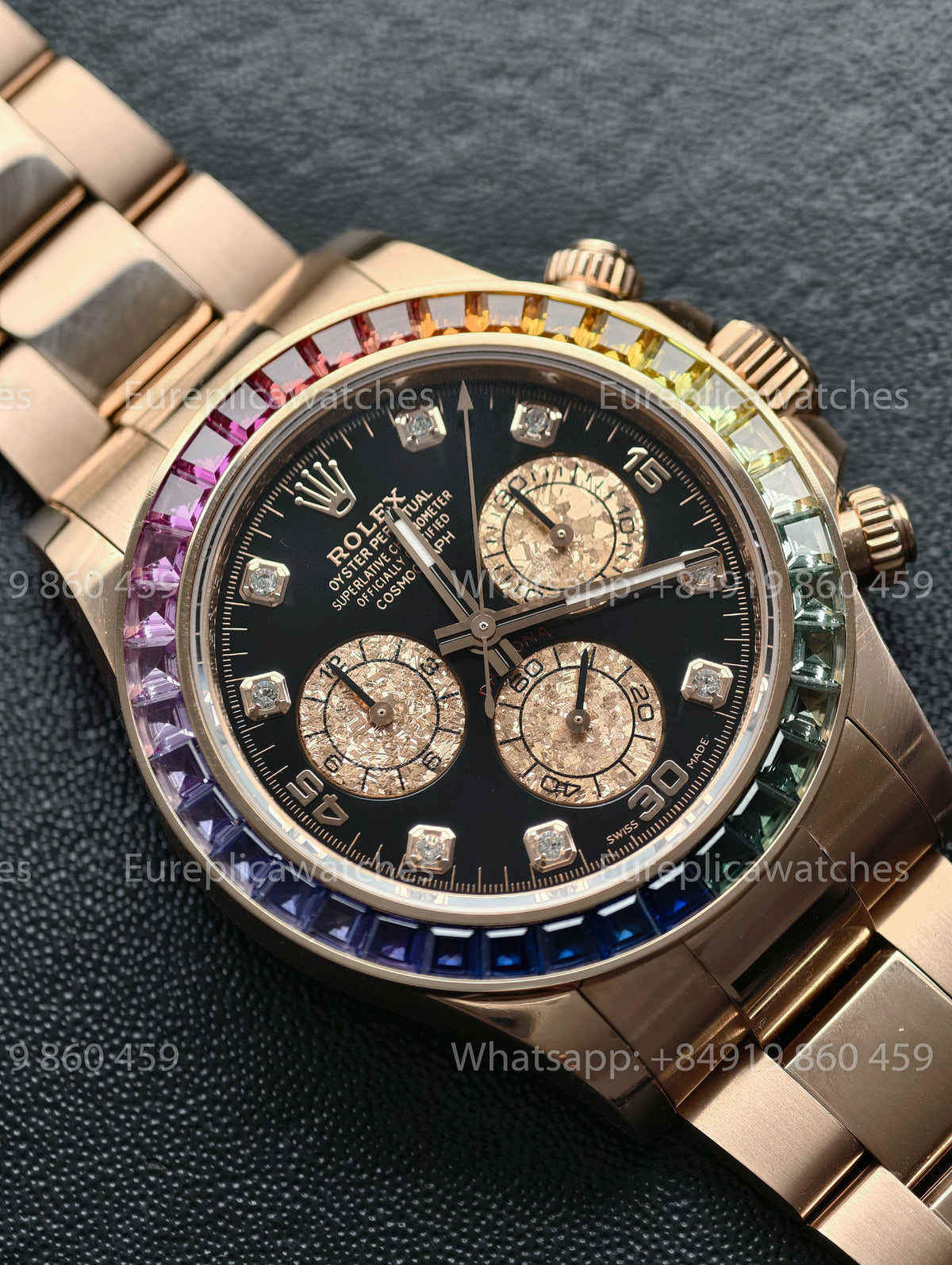 BDS Factory Rolex Cosmograph Daytona Rainbow 116595RBOW Rose Gold – Full-Weight Edition