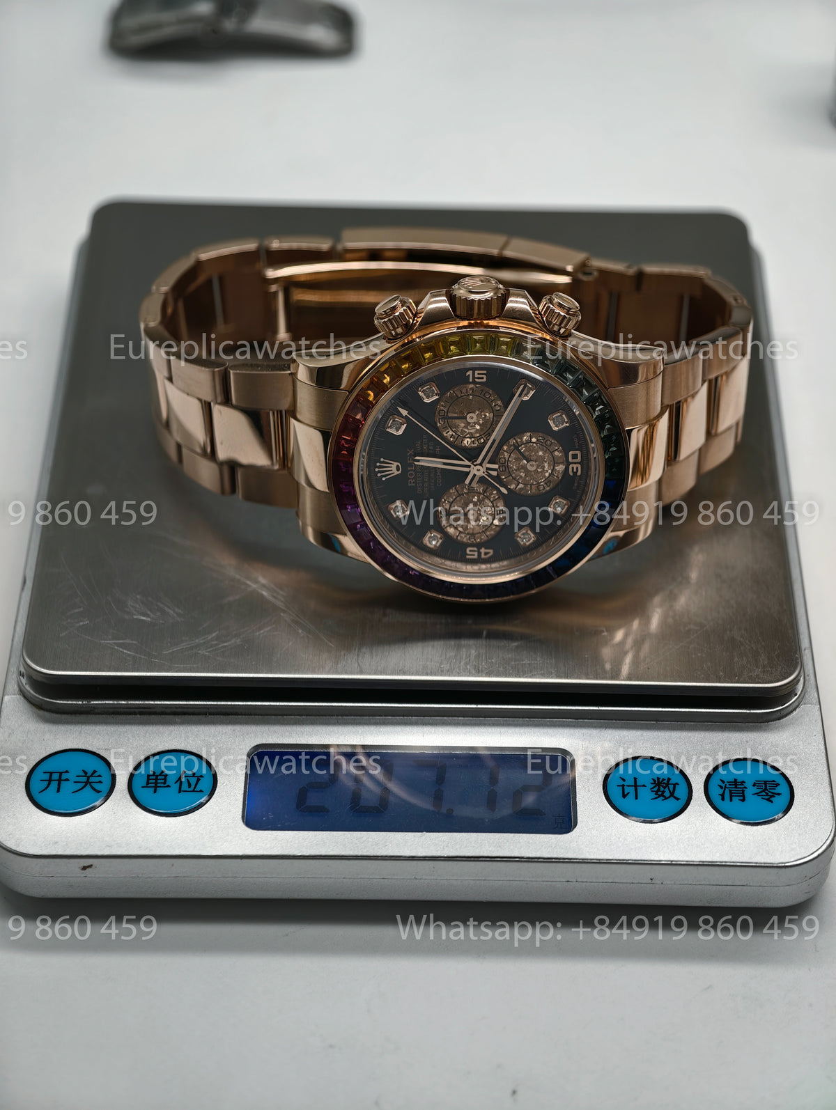 BDS Factory Rolex Cosmograph Daytona Rainbow 116595RBOW Rose Gold – Full-Weight Edition