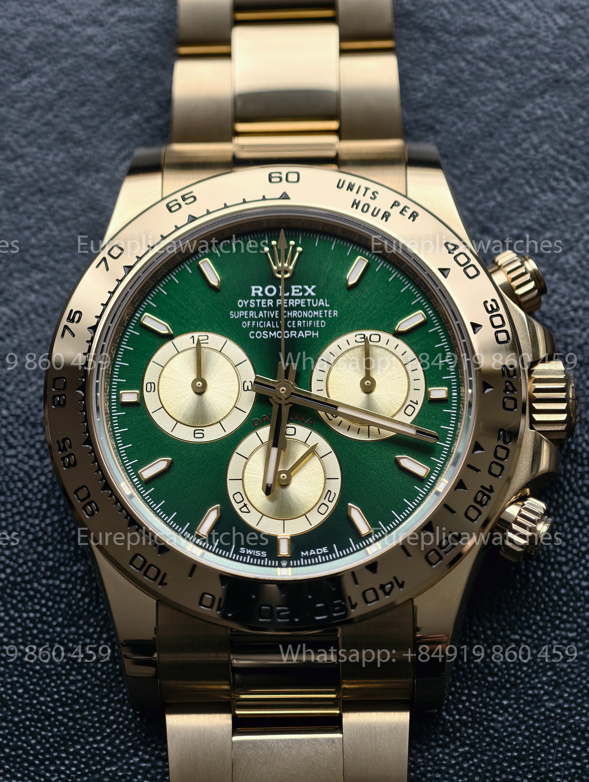 BDS Factory Rolex Daytona John Mayer 2.0 126508 Green Dial Yellow Gold – Full-Weight Edition