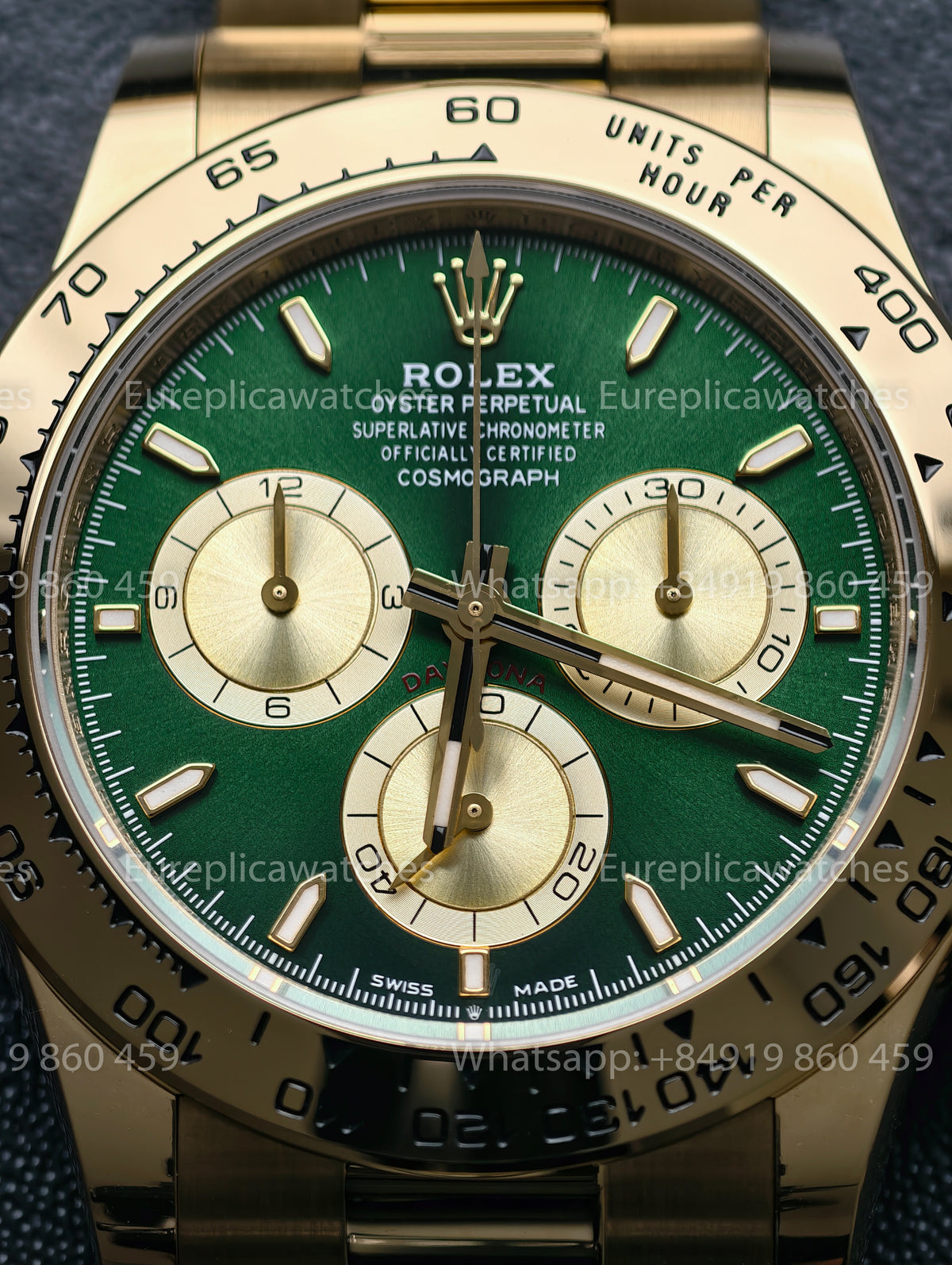 BDS Factory Rolex Daytona John Mayer 2.0 126508 Green Dial Yellow Gold – Full-Weight Edition