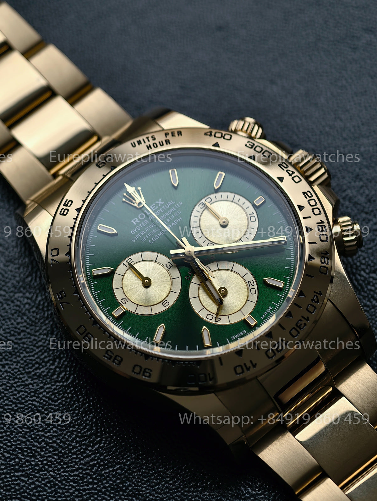 BDS Factory Rolex Daytona John Mayer 2.0 126508 Green Dial Yellow Gold – Full-Weight Edition
