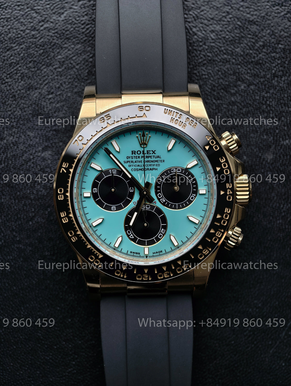 BDS Factory Rolex Cosmograph Daytona 40 126518LN-0014 Turquoise Dial Yellow Gold – Full-Weight Edition