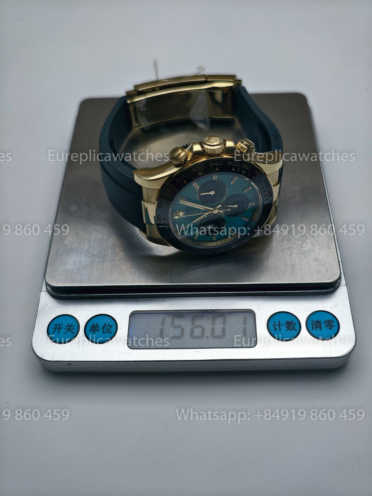 BDS Factory Rolex Cosmograph Daytona 40 126518LN-0014 Turquoise Dial Yellow Gold – Full-Weight Edition