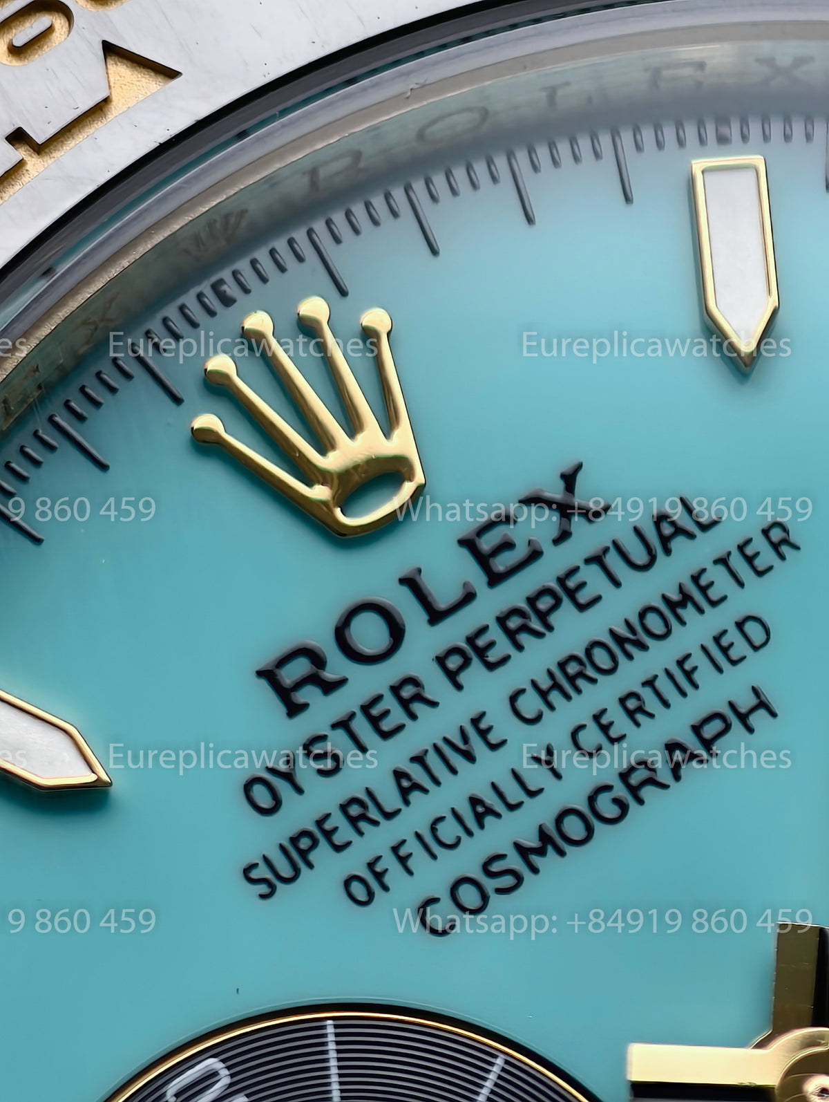 BDS Factory Rolex Cosmograph Daytona 40 126518LN-0014 Turquoise Dial Yellow Gold – Full-Weight Edition