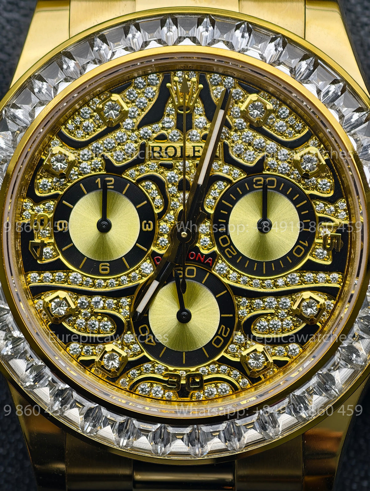 BDS Factory Rolex Cosmograph Daytona 116588TBR “Eye of the Tiger” 18K Yellow Gold – Full-Weight Edition