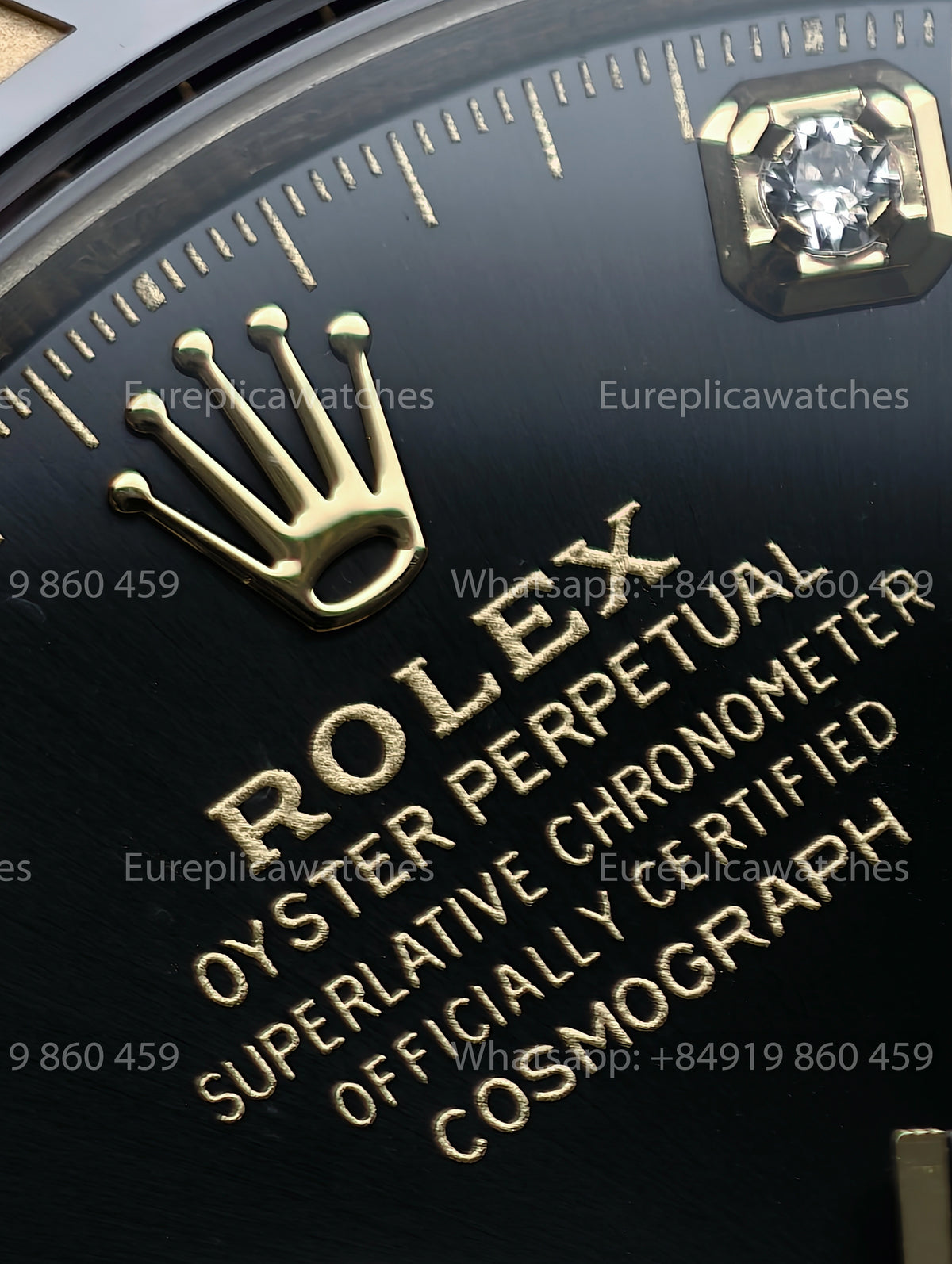 BDS Factory Rolex Cosmograph Daytona 126518LN Yellow Gold Black Diamond Dial Oysterflex – Full-Weight Edition
