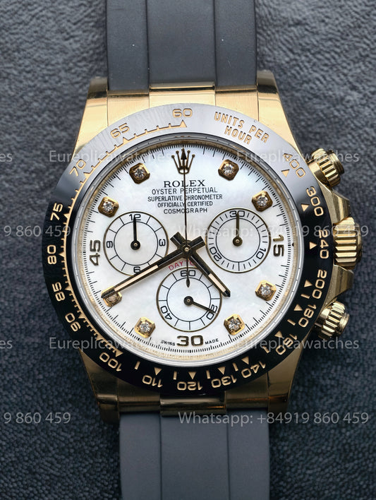 BDS Factory Rolex Cosmograph Daytona 116518LN Mother of Pearl Dial Yellow Gold – Full-Weight Edition