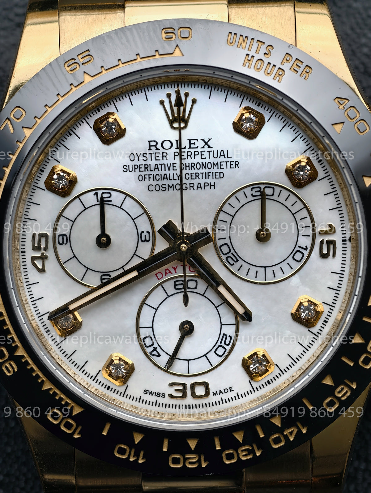 BDS Factory Rolex Cosmograph Daytona 116518LN Mother of Pearl Dial Yellow Gold – Full-Weight Edition