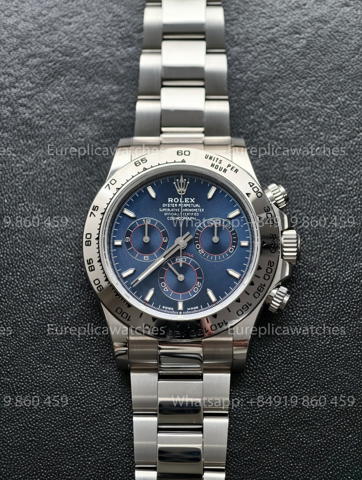 BDS Factory Rolex Cosmograph Daytona 40 126509-0005 Bright Blue Dial White Gold – Full-Weight Edition