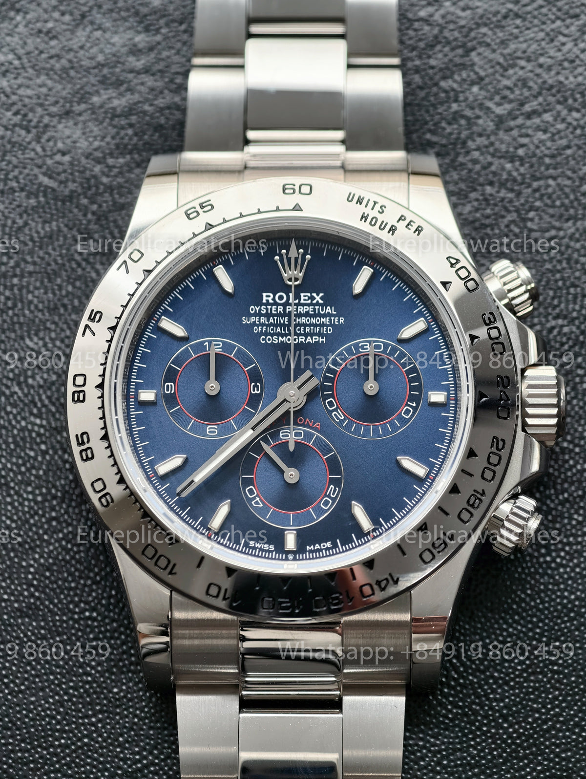 BDS Factory Rolex Cosmograph Daytona 40 126509-0005 Bright Blue Dial White Gold – Full-Weight Edition