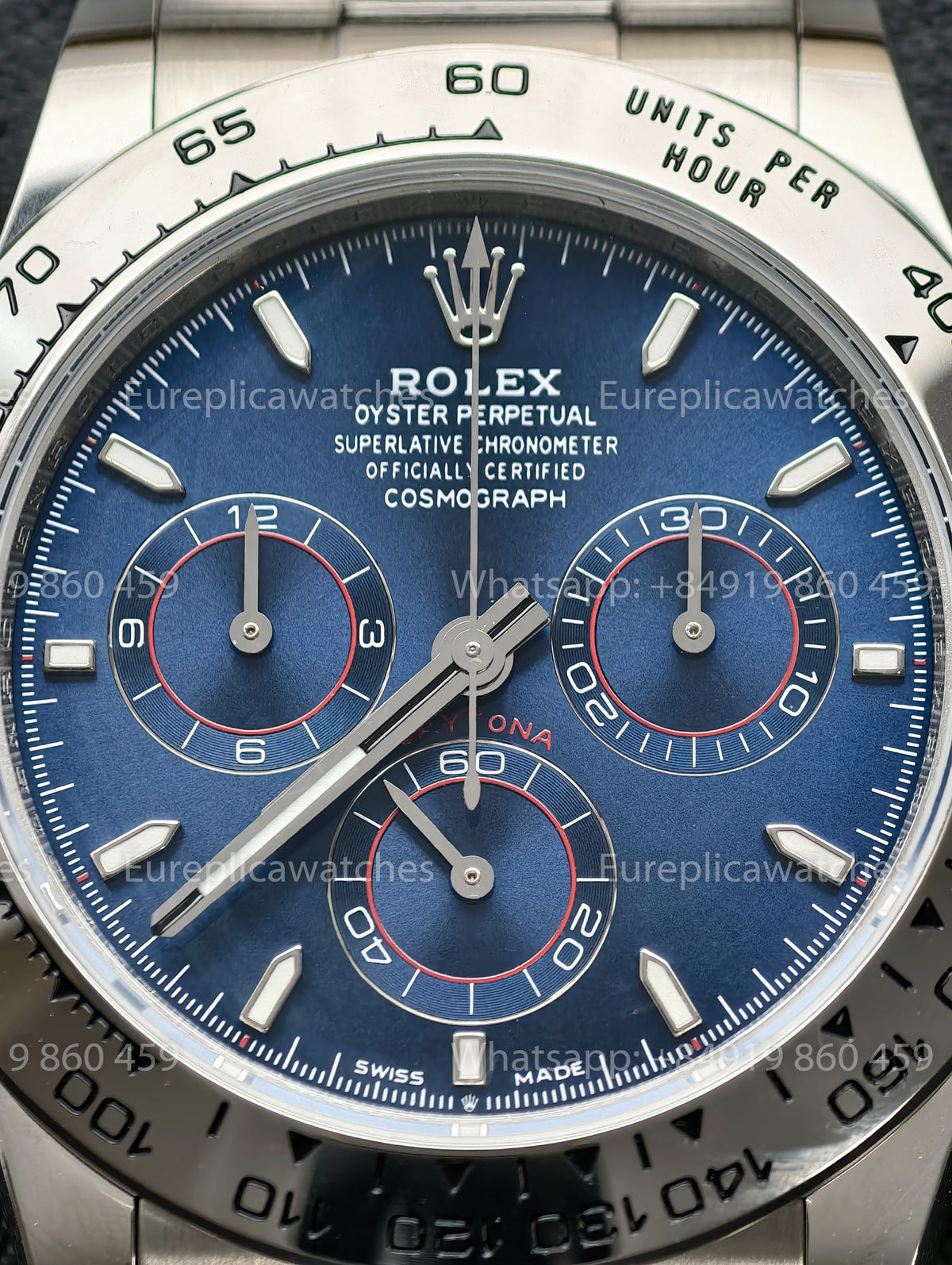 BDS Factory Rolex Cosmograph Daytona 40 126509-0005 Bright Blue Dial White Gold – Full-Weight Edition