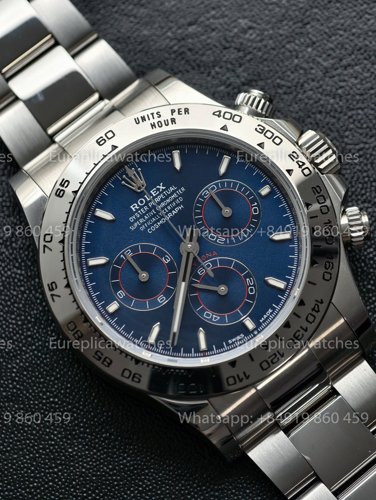 BDS Factory Rolex Cosmograph Daytona 40 126509-0005 Bright Blue Dial White Gold – Full-Weight Edition
