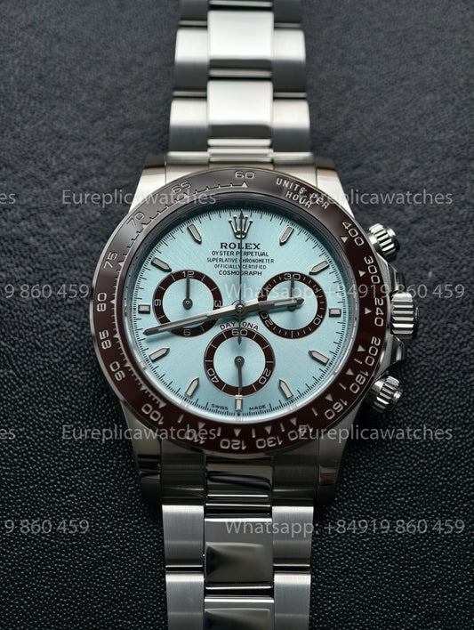 BDS Factory Rolex Cosmograph Daytona 116506 Platin Eisblaues Zifferblatt – Full-Weight Edition