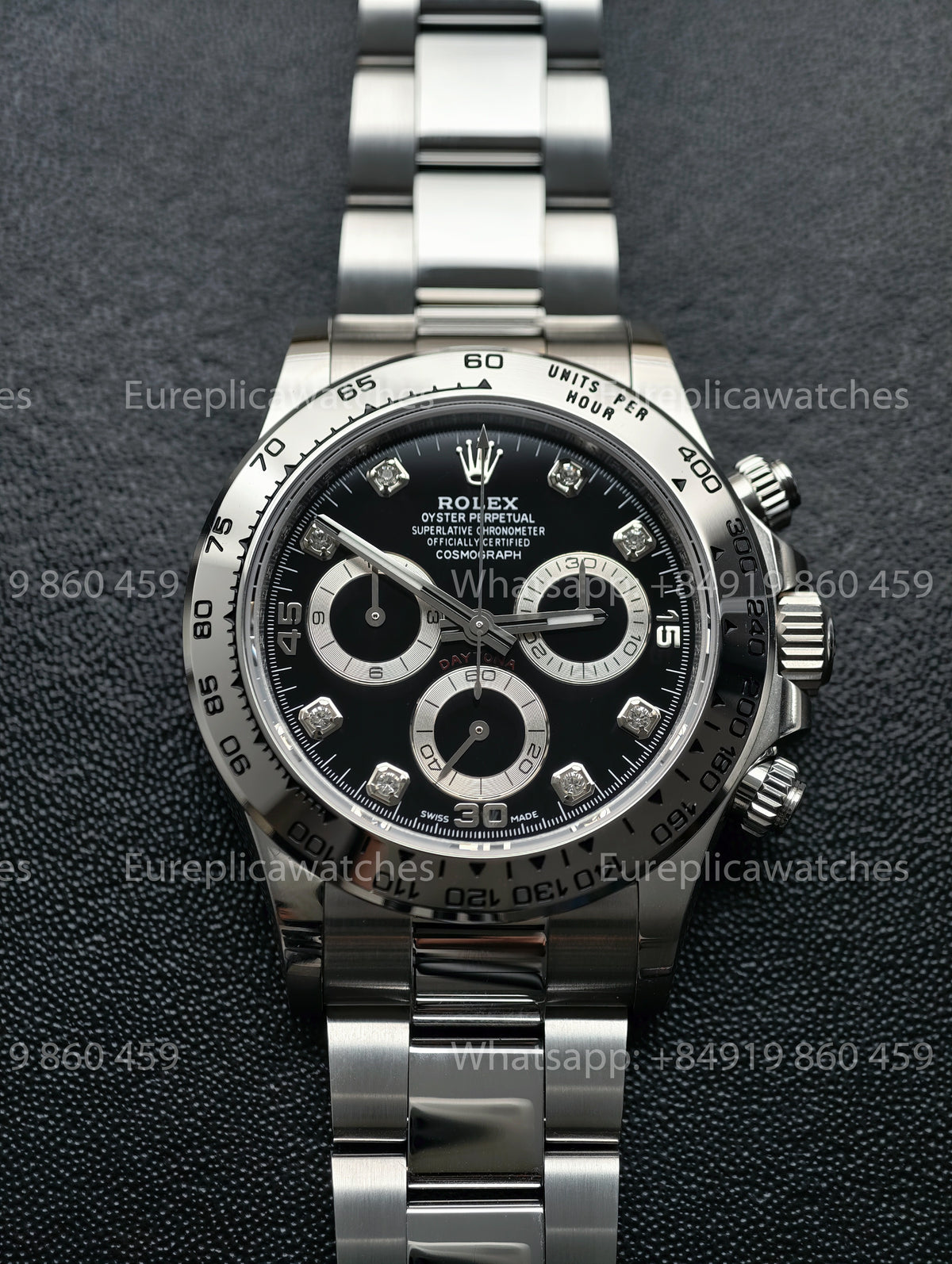 BDS Factory Rolex Cosmograph Daytona 116509 Black Diamond Dial White Gold – Full-Weight Edition