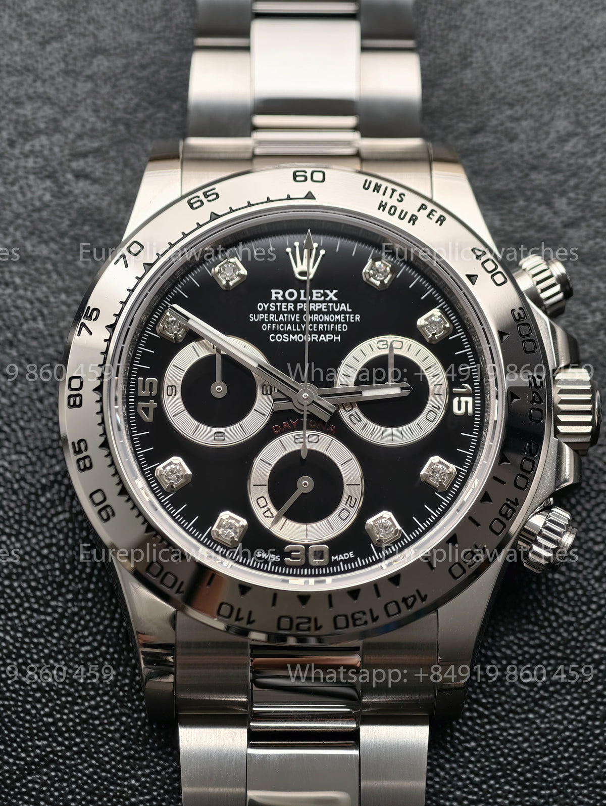 BDS Factory Rolex Cosmograph Daytona 116509 Black Diamond Dial White Gold – Full-Weight Edition