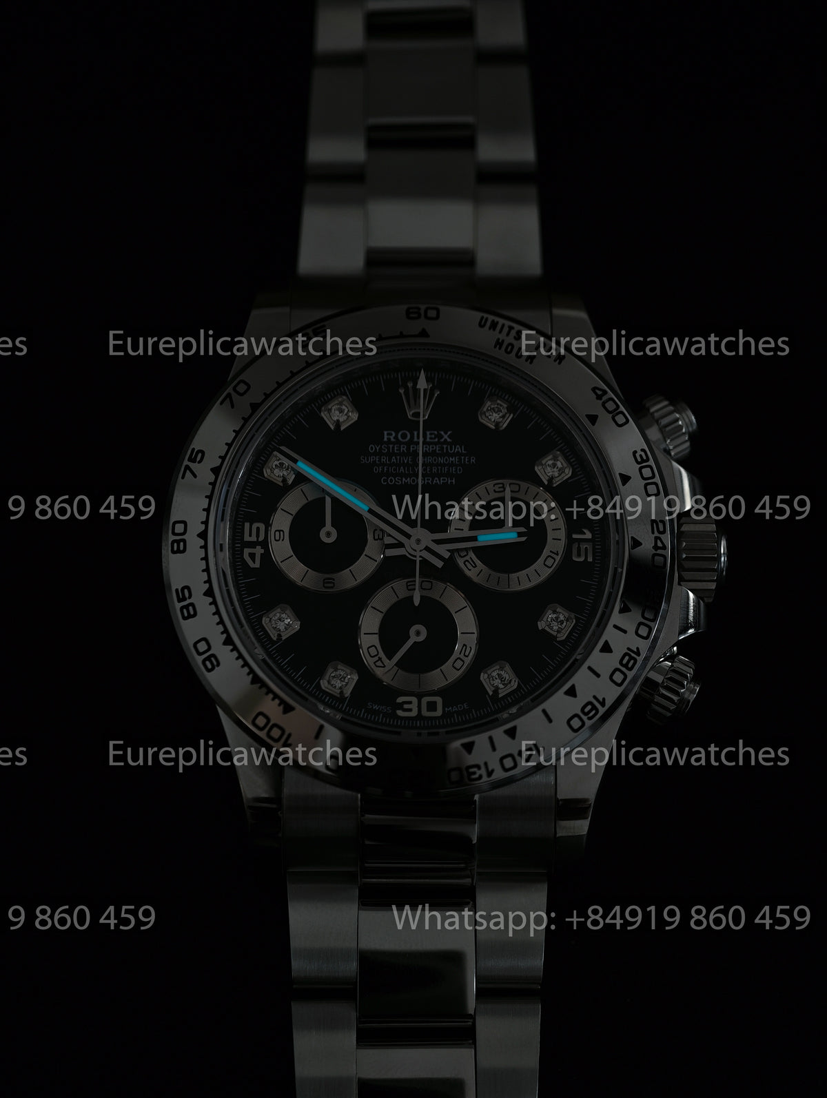 BDS Factory Rolex Cosmograph Daytona 116509 Black Diamond Dial White Gold – Full-Weight Edition