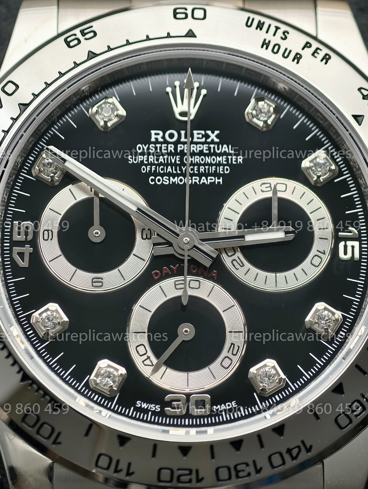 BDS Factory Rolex Cosmograph Daytona 116509 Black Diamond Dial White Gold – Full-Weight Edition