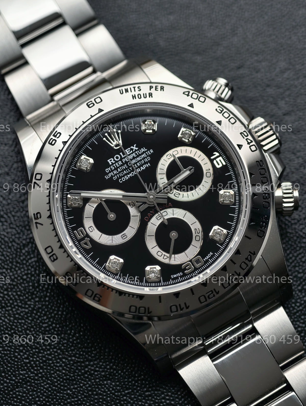 BDS Factory Rolex Cosmograph Daytona 116509 Black Diamond Dial White Gold – Full-Weight Edition