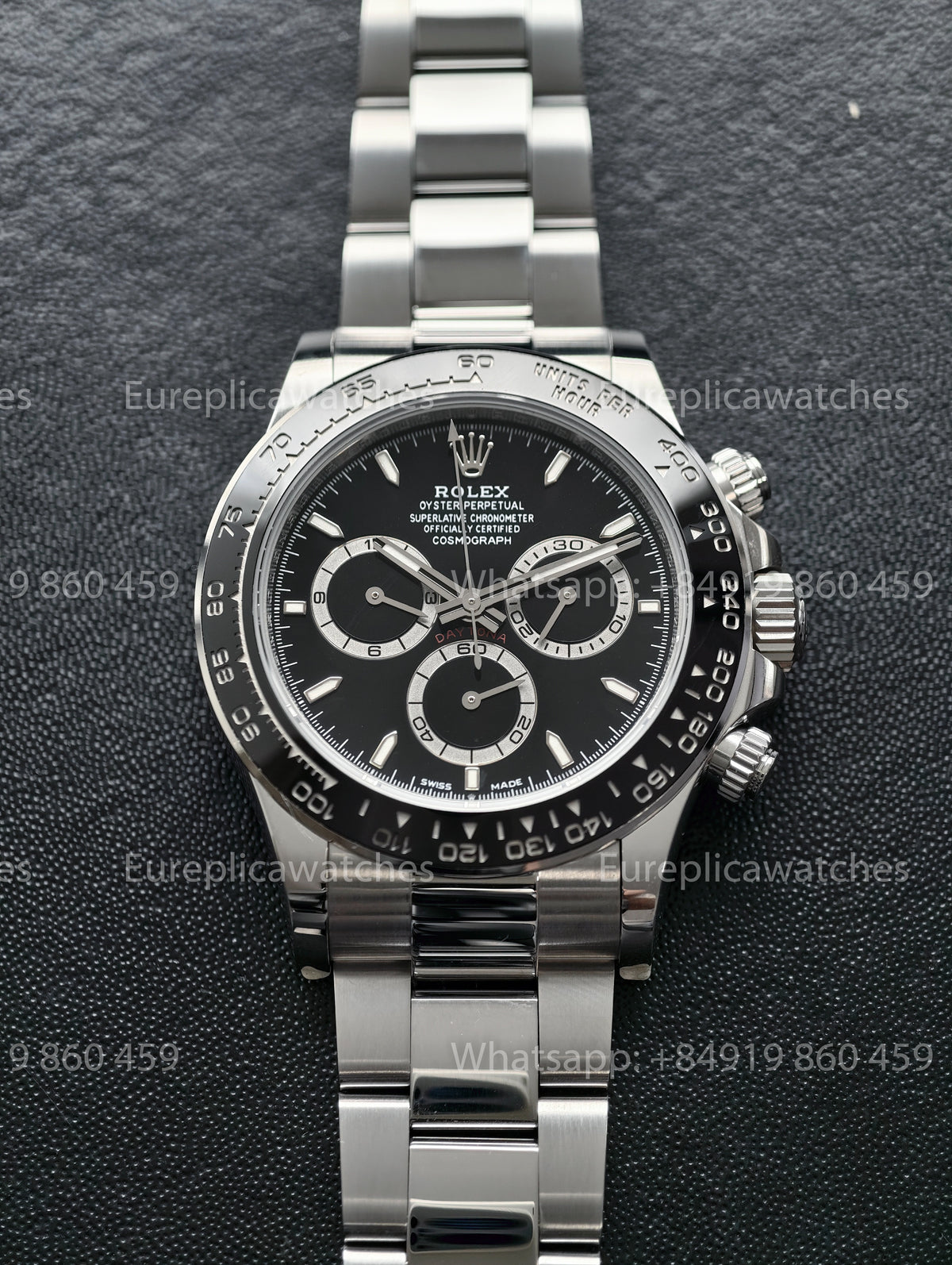 BDS Factory Rolex Cosmograph Daytona 126500LN-0002 Black Dial – Premium 904L Stainless Steel Edition