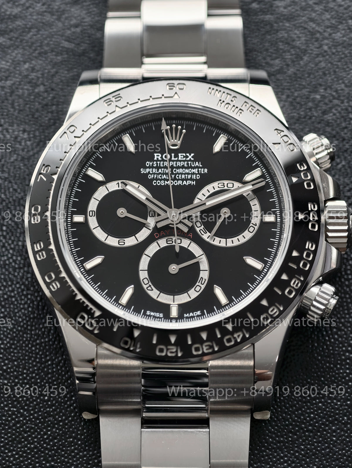 BDS Factory Rolex Cosmograph Daytona 126500LN-0002 Black Dial – Premium 904L Stainless Steel Edition