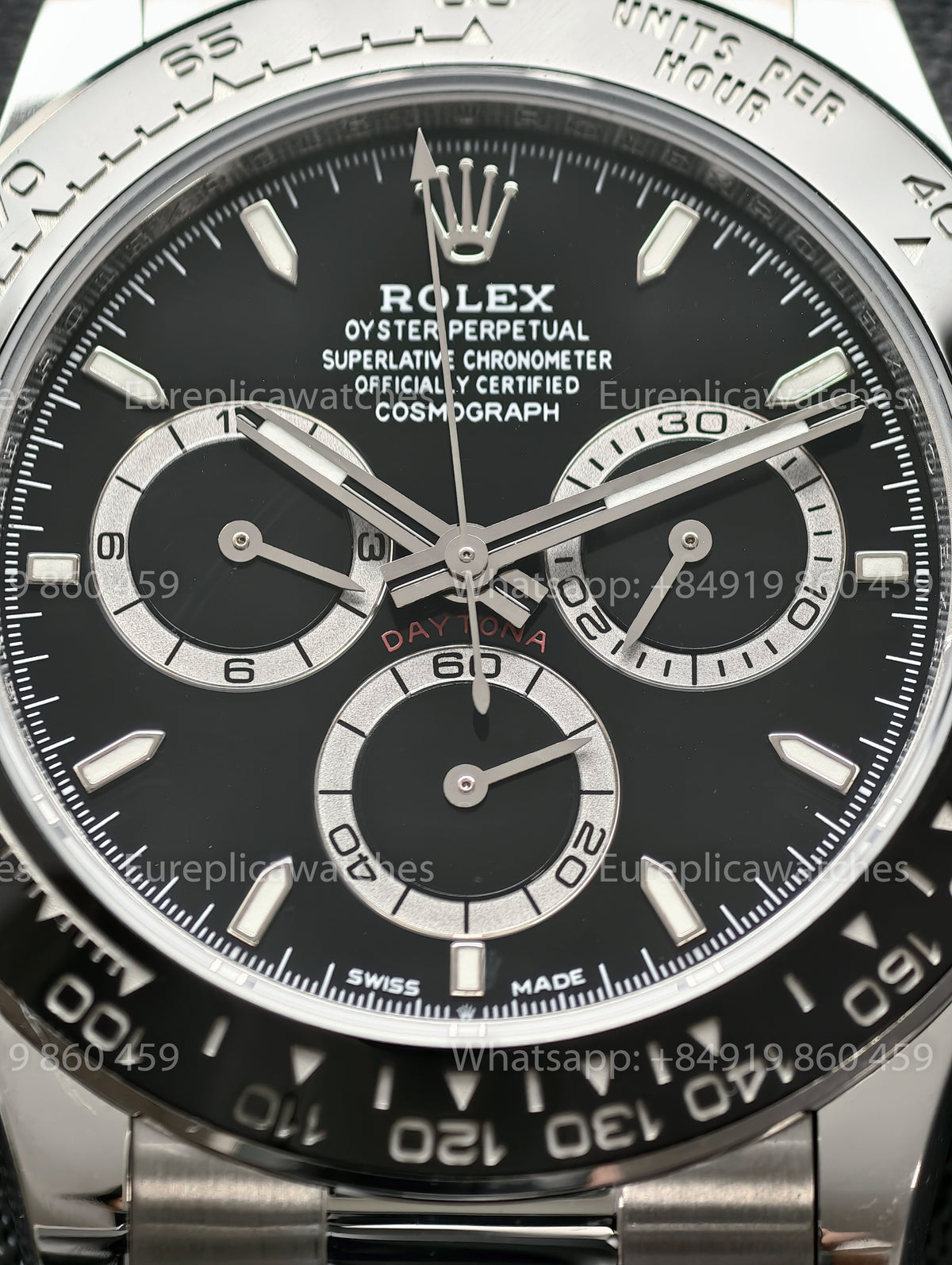 BDS Factory Rolex Cosmograph Daytona 126500LN-0002 Black Dial – Premium 904L Stainless Steel Edition