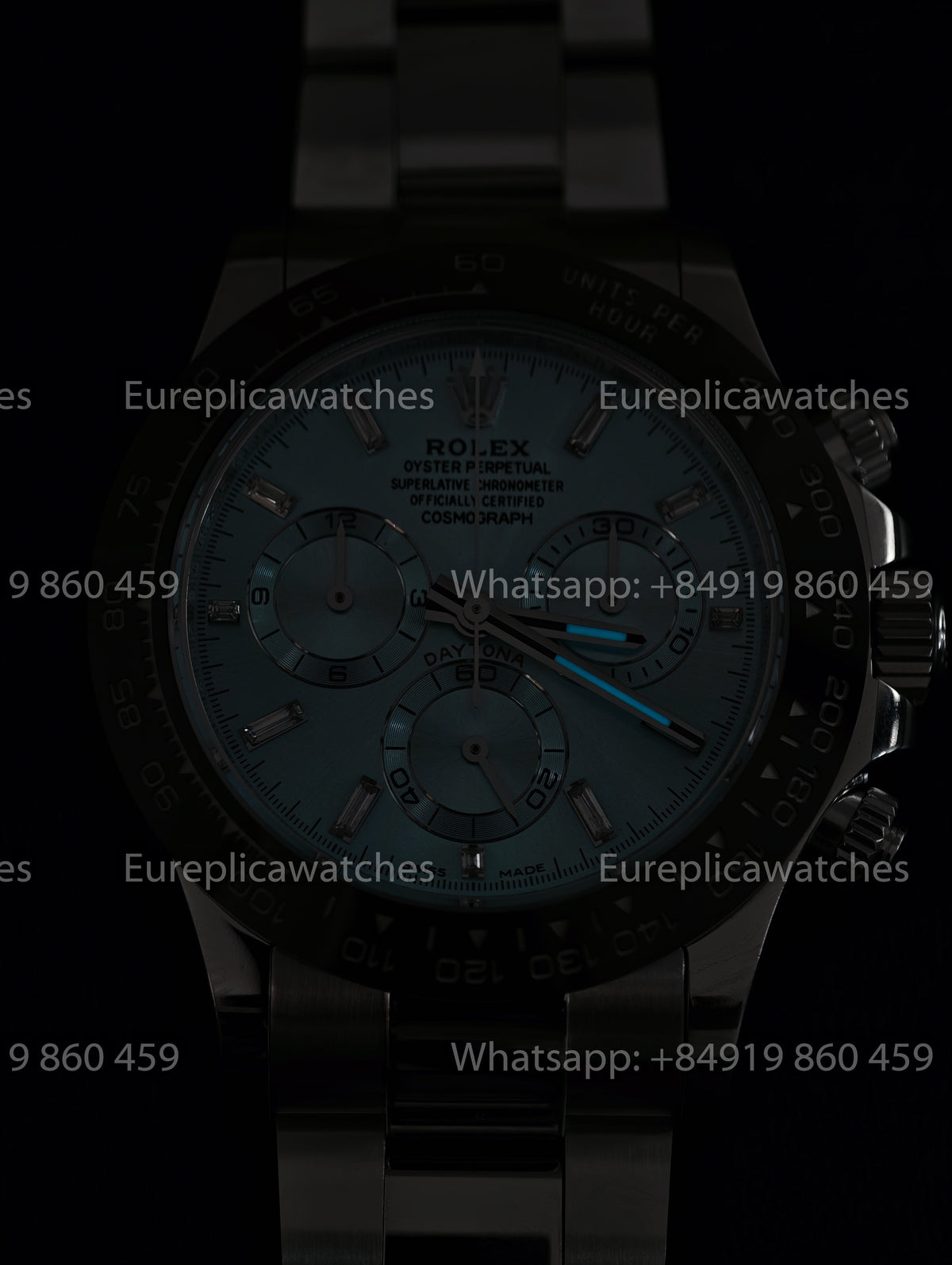 BDS Factory Rolex Cosmograph Daytona 40 116506-0002 Ice Blue Dial – Full-Weight Platinum Edition