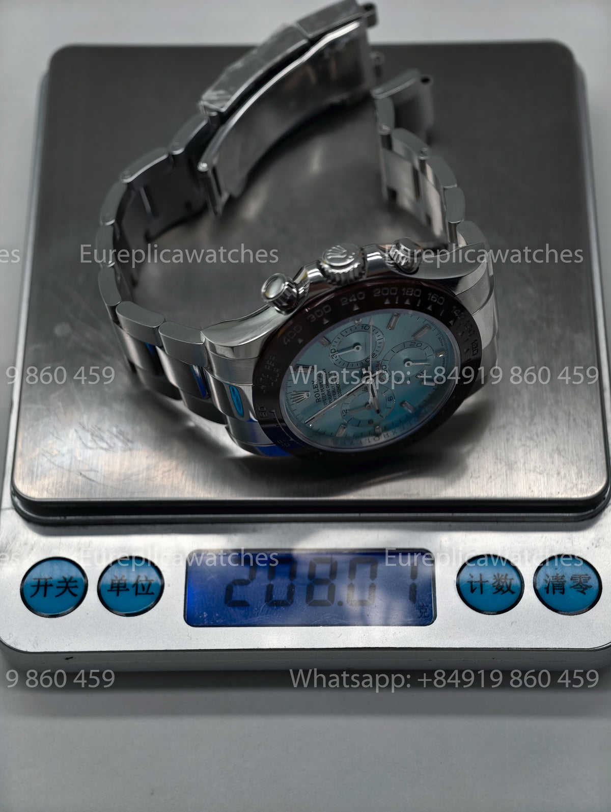 BDS Factory Rolex Cosmograph Daytona 40 116506-0002 Ice Blue Dial – Full-Weight Platinum Edition