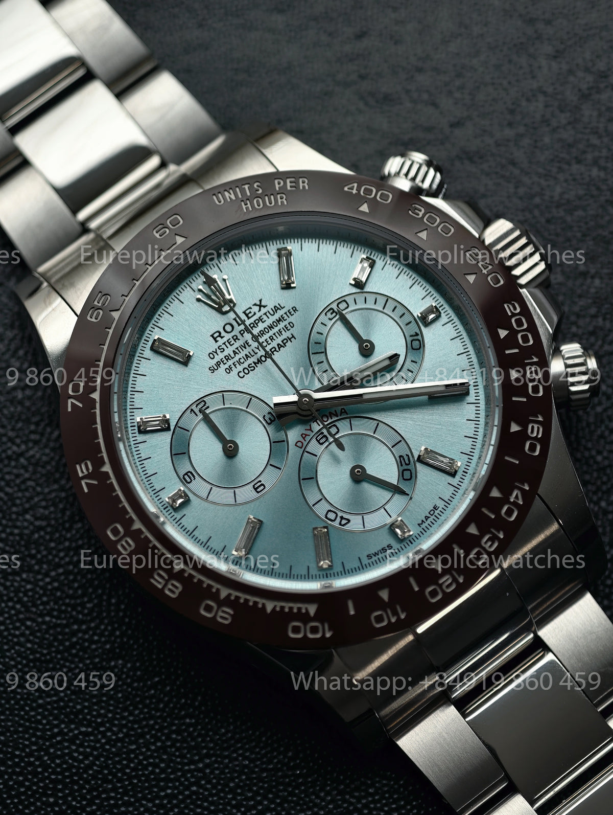 BDS Factory Rolex Cosmograph Daytona 40 116506-0002 Ice Blue Dial – Full-Weight Platinum Edition