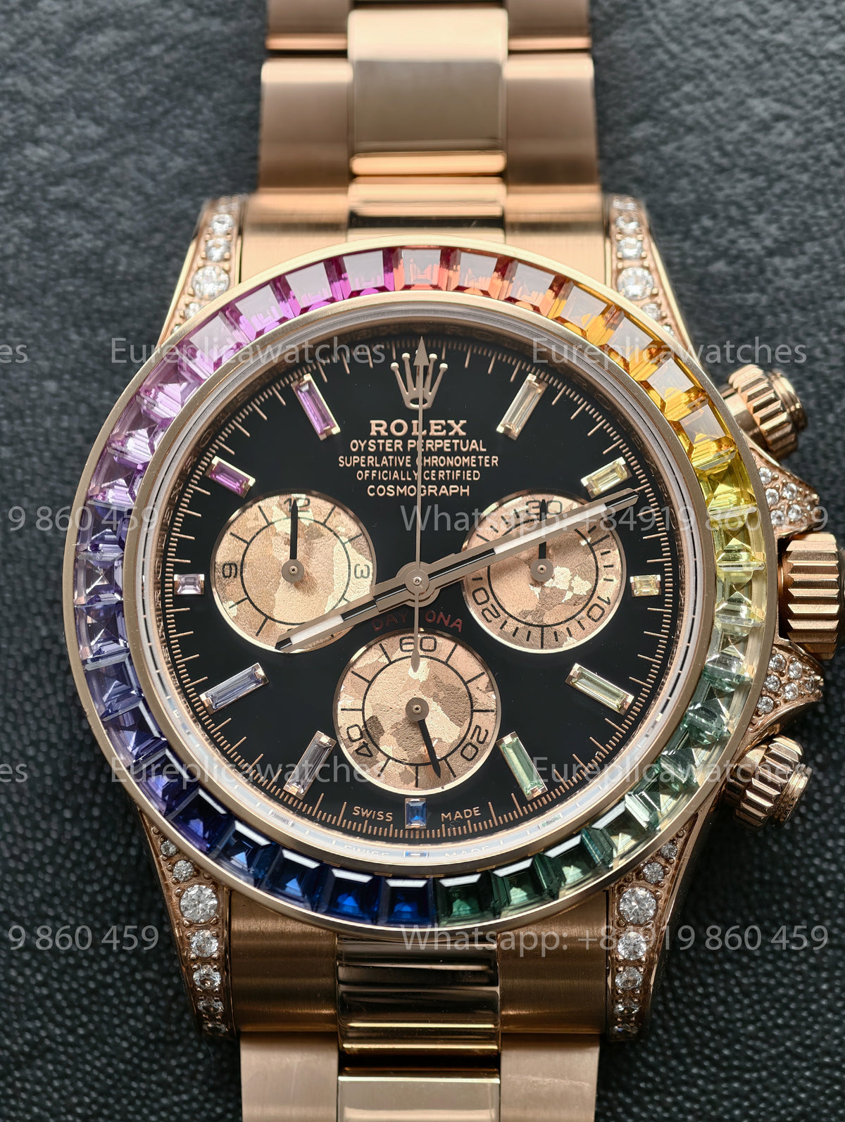 BDS Factory Rolex Cosmograph Daytona Rainbow 116595RBOW Rose Gold – Full-Weight Edition