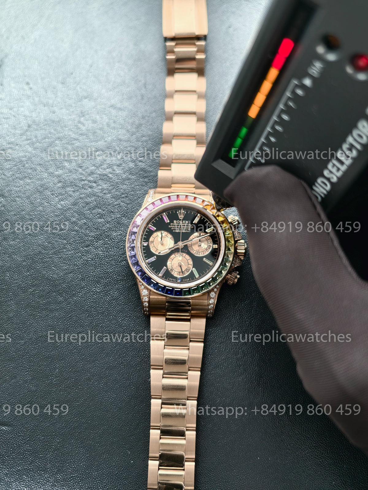 BDS Factory Rolex Cosmograph Daytona Rainbow 116595RBOW Rose Gold – Full-Weight Edition