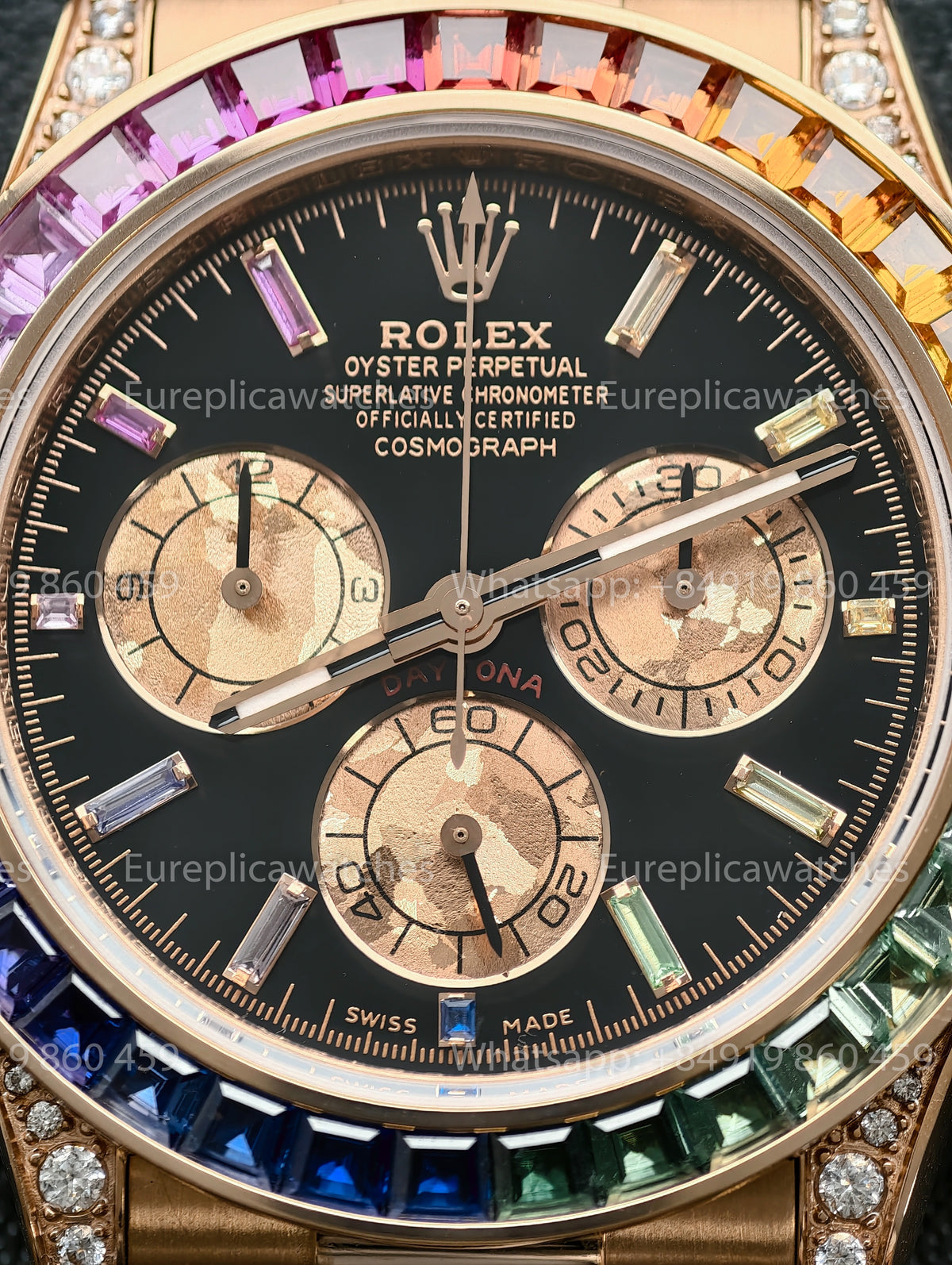 BDS Factory Rolex Cosmograph Daytona Rainbow 116595RBOW Rose Gold – Full-Weight Edition