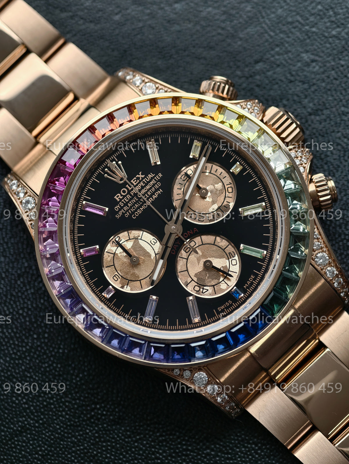 BDS Factory Rolex Cosmograph Daytona Rainbow 116595RBOW Rose Gold – Full-Weight Edition