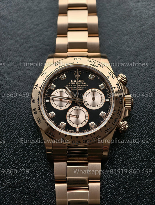 BDS Factory Rolex Cosmograph Daytona 126505-0002 Black Dial – Full-Weight Everose Gold Edition