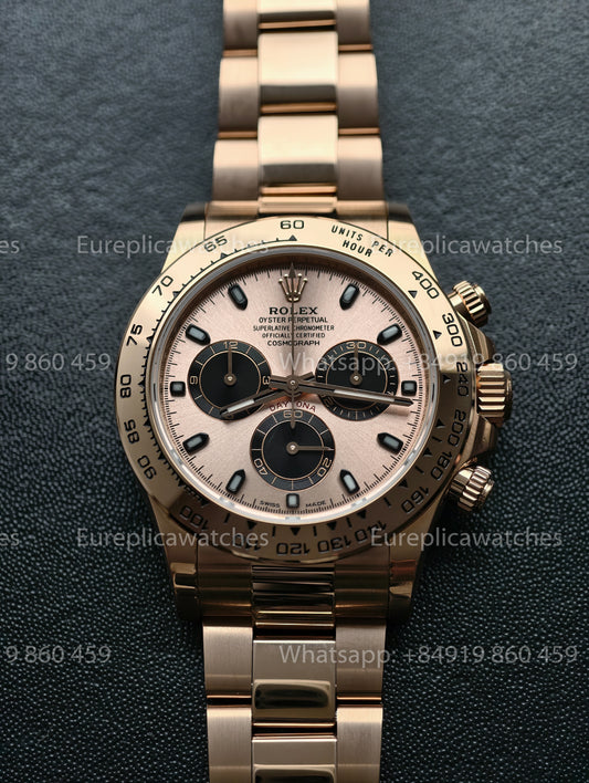 BDS Factory Rolex Cosmograph Daytona 40 116505-0001 Rose Gold Pink Dial – Full-Weight Edition