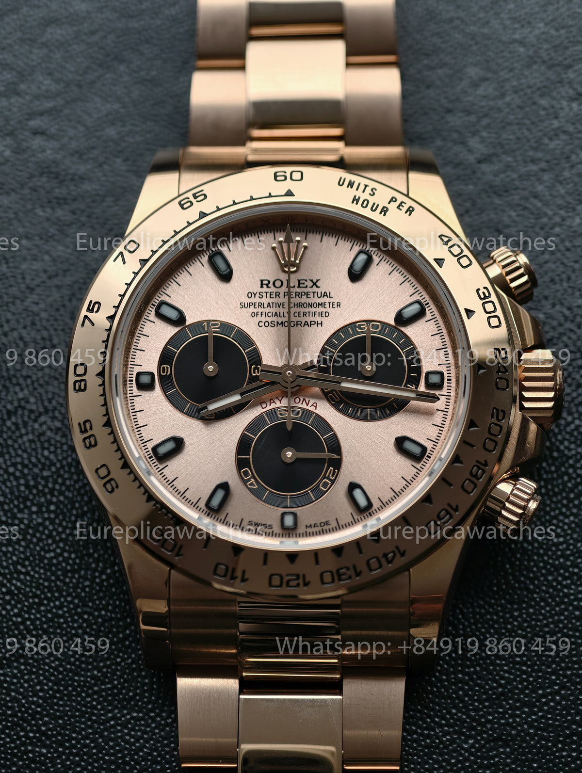 BDS Factory Rolex Cosmograph Daytona 40 116505-0001 Rose Gold Pink Dial – Full-Weight Edition