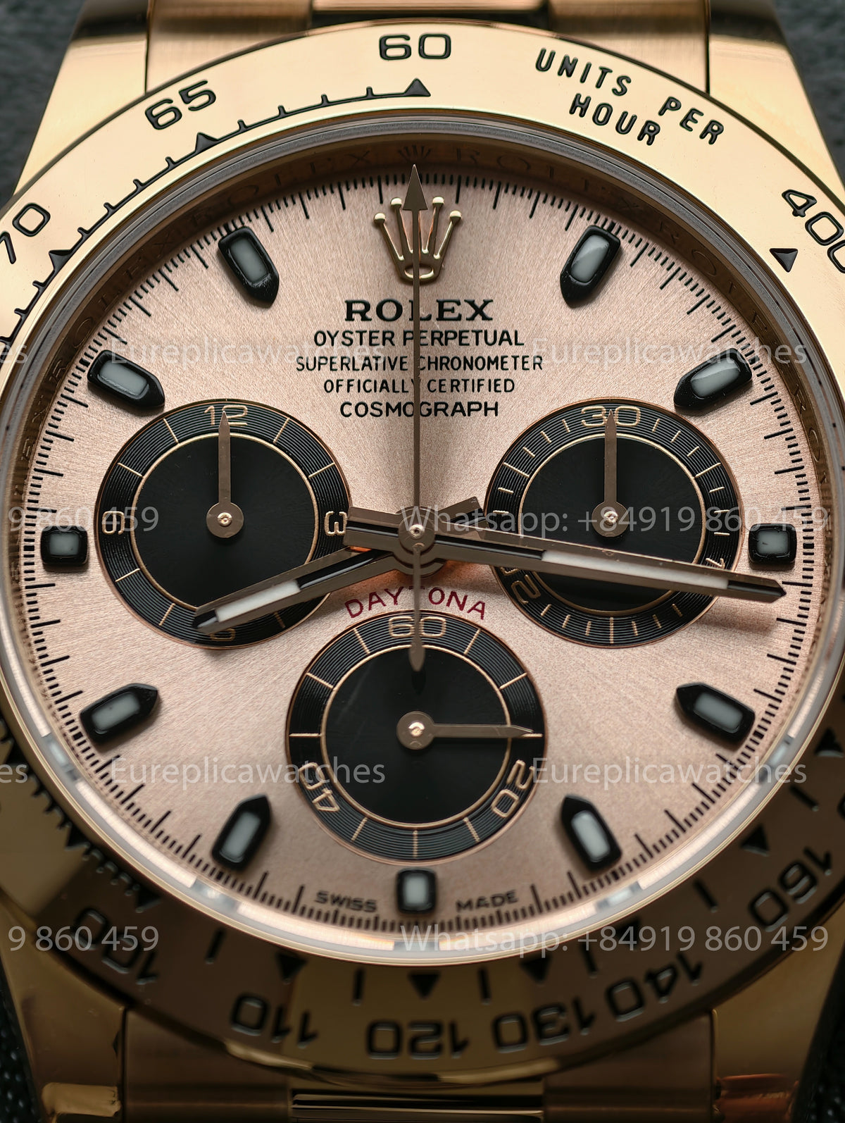 BDS Factory Rolex Cosmograph Daytona 40 116505-0001 Rose Gold Pink Dial – Full-Weight Edition