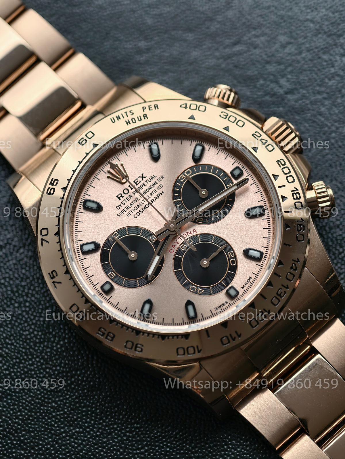 BDS Factory Rolex Cosmograph Daytona 40 116505-0001 Rose Gold Pink Dial – Full-Weight Edition