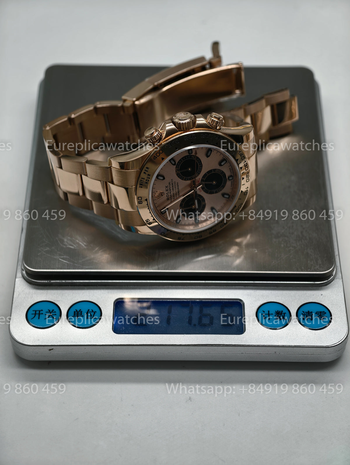 BDS Factory Rolex Cosmograph Daytona 40 116505-0001 Rose Gold Pink Dial – Full-Weight Edition