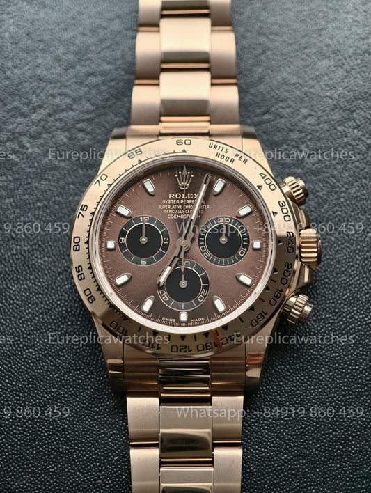 BDS Factory Rolex Cosmograph Daytona 40 116505-0001 Rose Gold Chocolate Dial – Full-Weight Edition