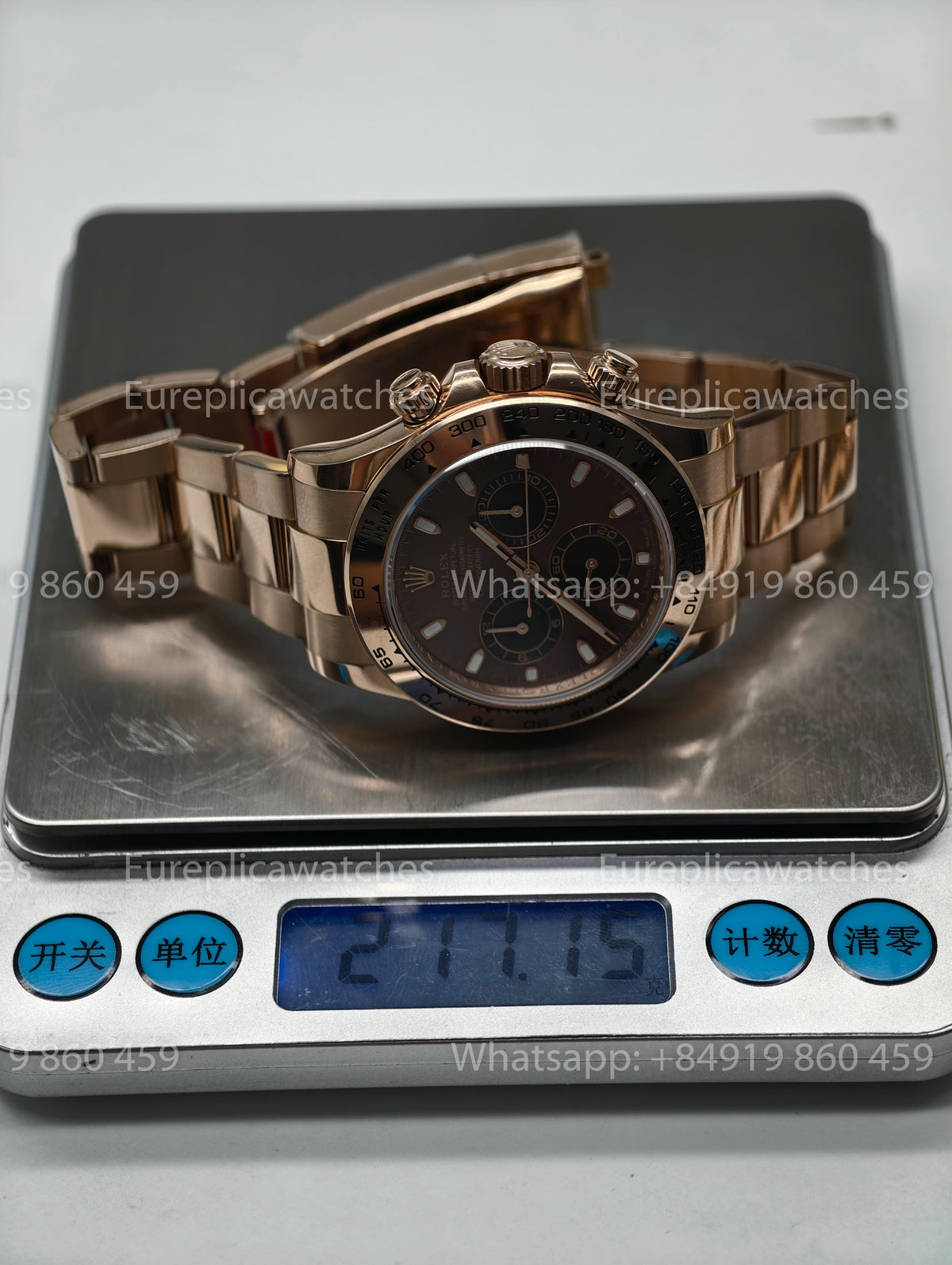 BDS Factory Rolex Cosmograph Daytona 40 116505-0001 Rose Gold Chocolate Dial – Full-Weight Edition